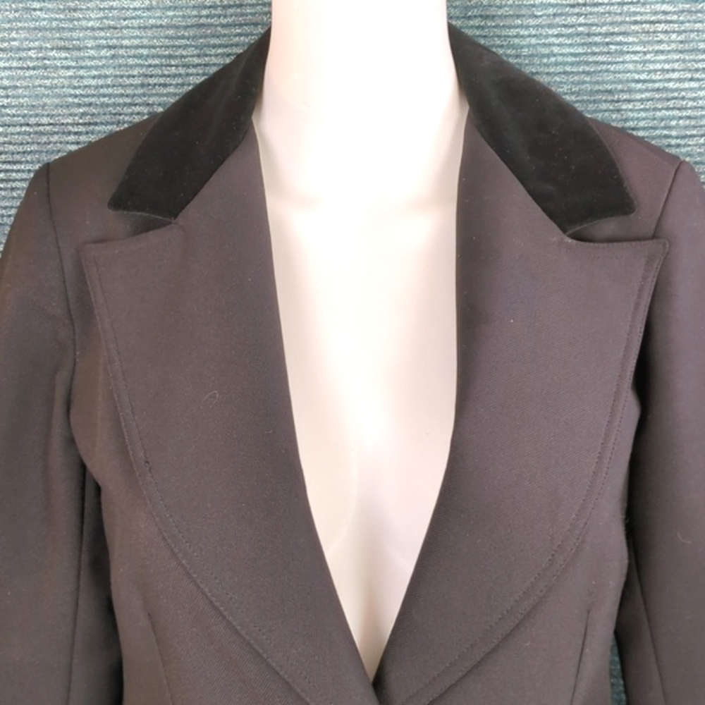 Vintage Three Flaggs Fitted Jacket With Velvet Collar - Picture 2 of 11